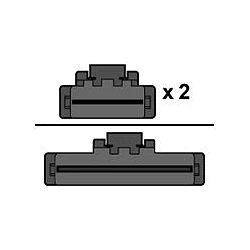 Broadcom - Cable interno SAS - 1x8 Slim SAS (SFF-8654) (M) a 2x4 Slim SAS (SFF-8654)