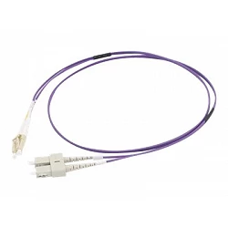 C2G 2m LC/SC OM4 LSZH Fibre Patch - Purple