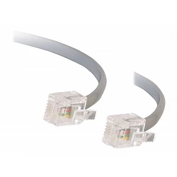 C2G RJ11 6P4C Straight Modular Cable - Cable de teléfono