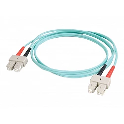 C2G SC-SC 10Gb 50/125 OM3 Duplex Multimode PVC Fiber Optic Cable (LSZH)