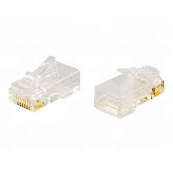 C2G RJ45 Cat5E Modular Plug (with Load Bar) for Round Solid/Stranded Cable