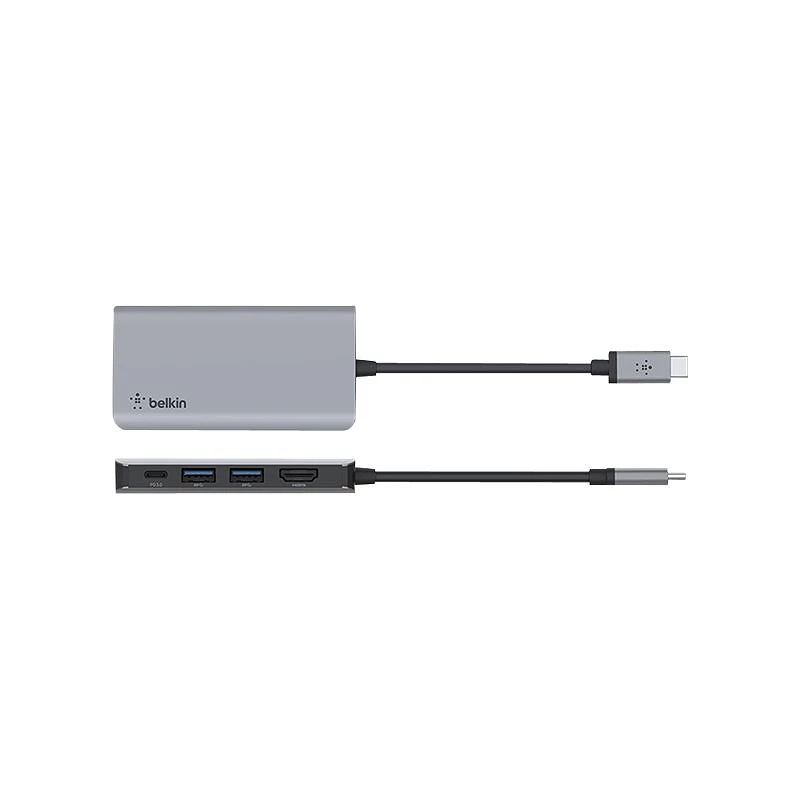 Belkin CONNECT 4-in1 Multiport Adapter - Estación de conexión