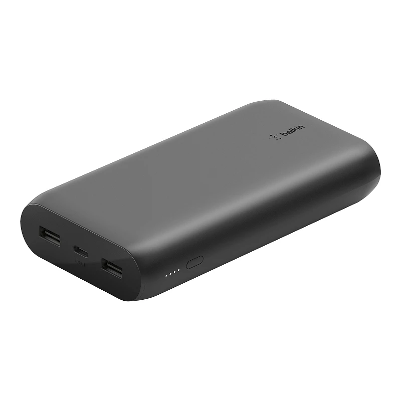 Belkin - Cargador portátil - 20000 mAh - 3 conectores de salida (USB, USB-C)