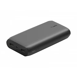 Belkin - Cargador portátil - 20000 mAh - 3 conectores de salida (USB, USB-C)