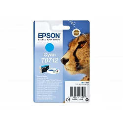 Epson T0712 - 5.5 ml - cián - original - cartucho de tinta