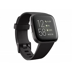 Fitbit Versa 2 - Carbón - reloj inteligente con banda