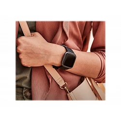 Fitbit Versa 2 - Carbón - reloj inteligente con banda