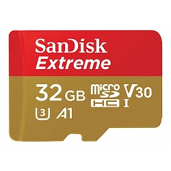 SanDisk Extreme - Tarjeta de memoria flash (adaptador microSDHC a SD Incluido)