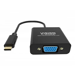 VISION - Adaptador de vídeo - USB-C macho a HD-15 (VGA) hembra