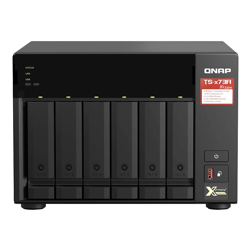 QNAP TS-673A - Servidor NAS - 6 compartimentos