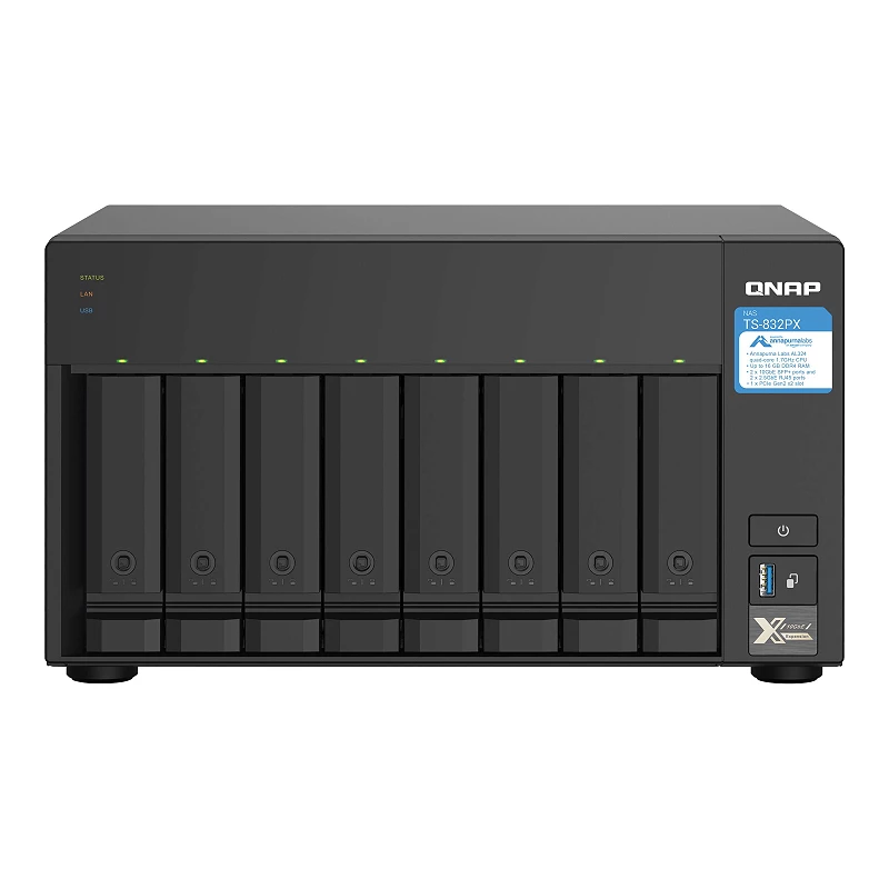 QNAP TS-832PX-4G - Servidor NAS - 8 compartimentos