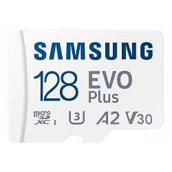 Samsung EVO Plus MB-MC128KA - Tarjeta de memoria flash (adaptador microSDXC a SD Incluido)