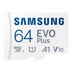 Samsung EVO Plus MB-MC64KA - Tarjeta de memoria flash (adaptador microSDXC a SD Incluido)