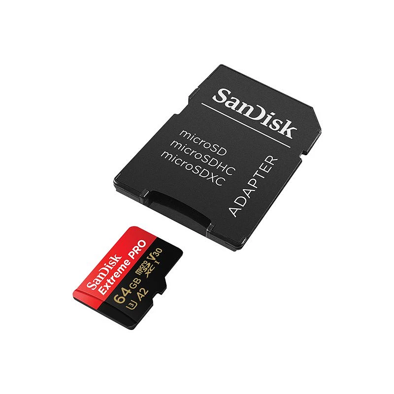 SanDisk Extreme Pro - Tarjeta de memoria flash (adaptador microSDXC a SD Incluido)