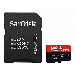 SanDisk Extreme Pro - Tarjeta de memoria flash (adaptador microSDXC a SD Incluido)