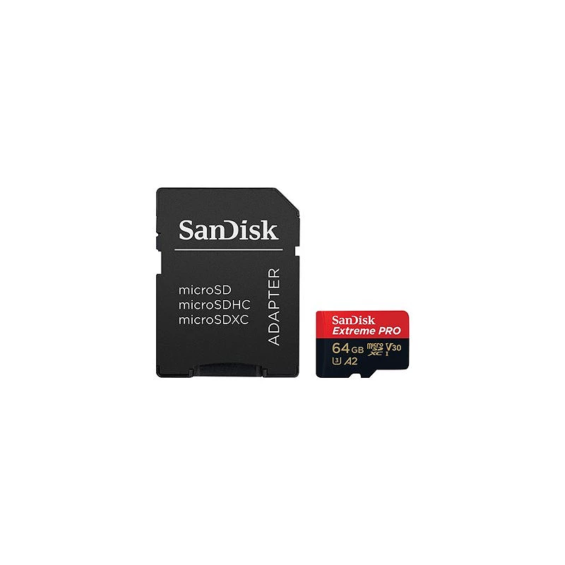 SanDisk Extreme Pro - Tarjeta de memoria flash (adaptador microSDXC a SD Incluido)