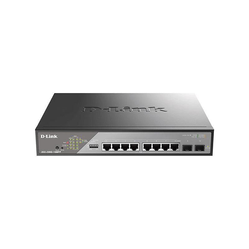 D-Link DSS 200G-10MPP - Conmutador - Gestionado