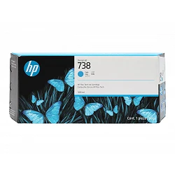 HP 738 - 300 ml - cián - original - DesignJet